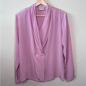 Vintage 80s Jaclyn Amber Blouse Size: 10